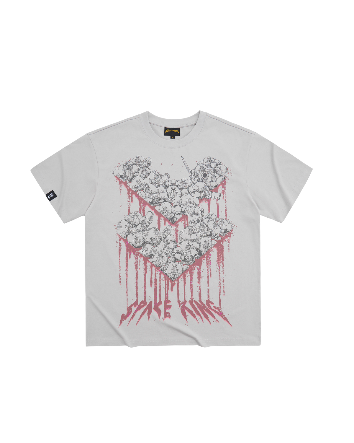 Space King Oversized Off-White Tee