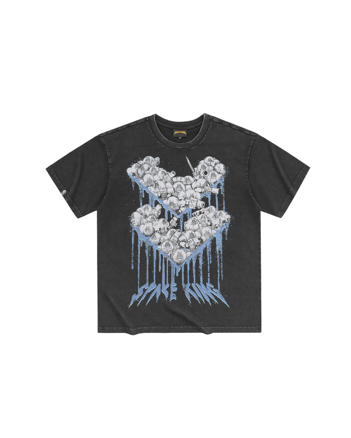 Space King Oversized Black Tee