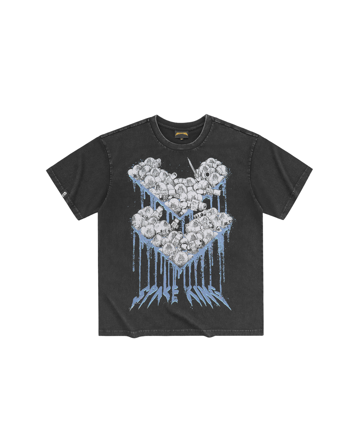 Space King Oversized Black Tee